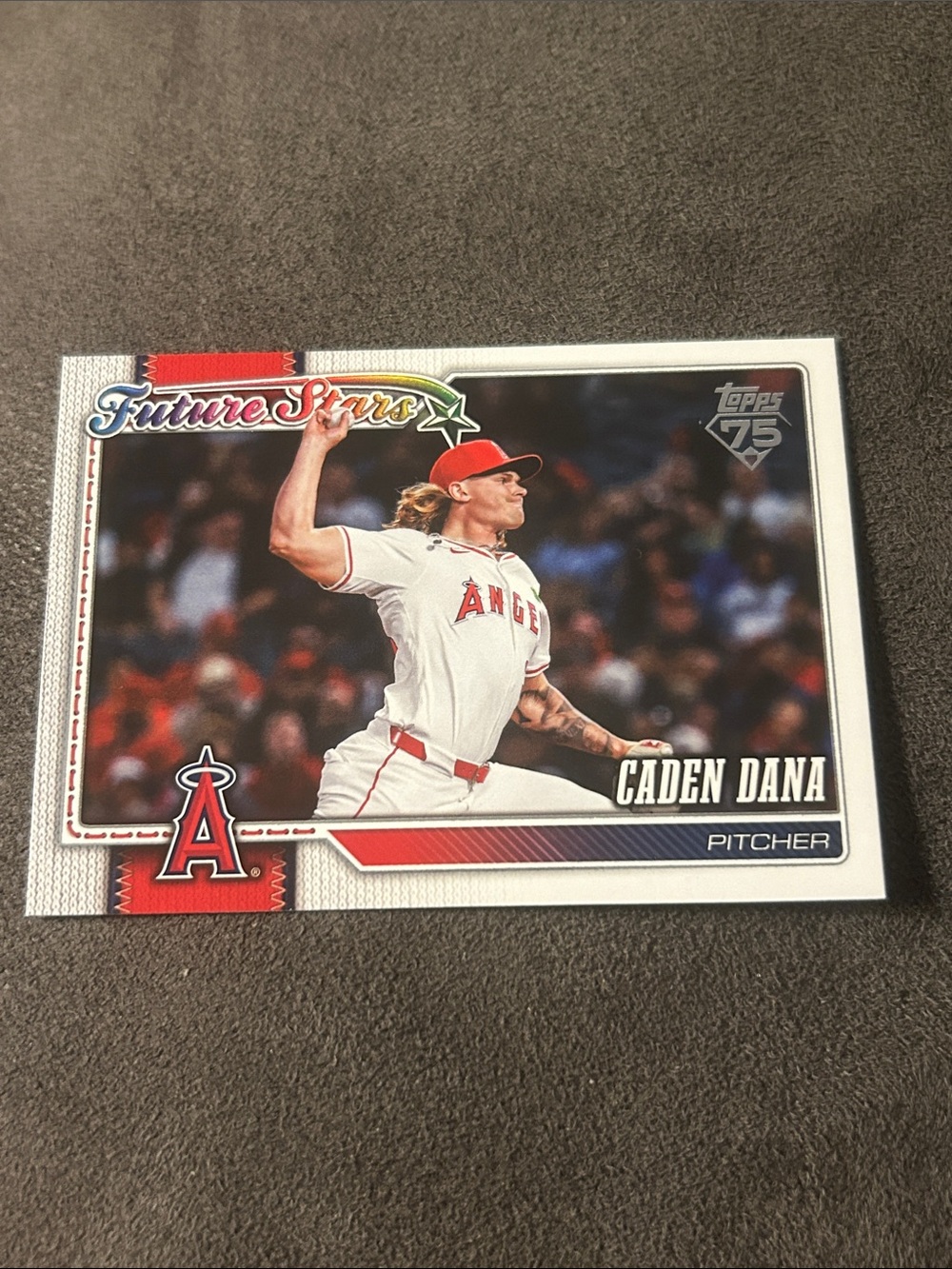 Topps Caden Dana Angels Card - Red & White